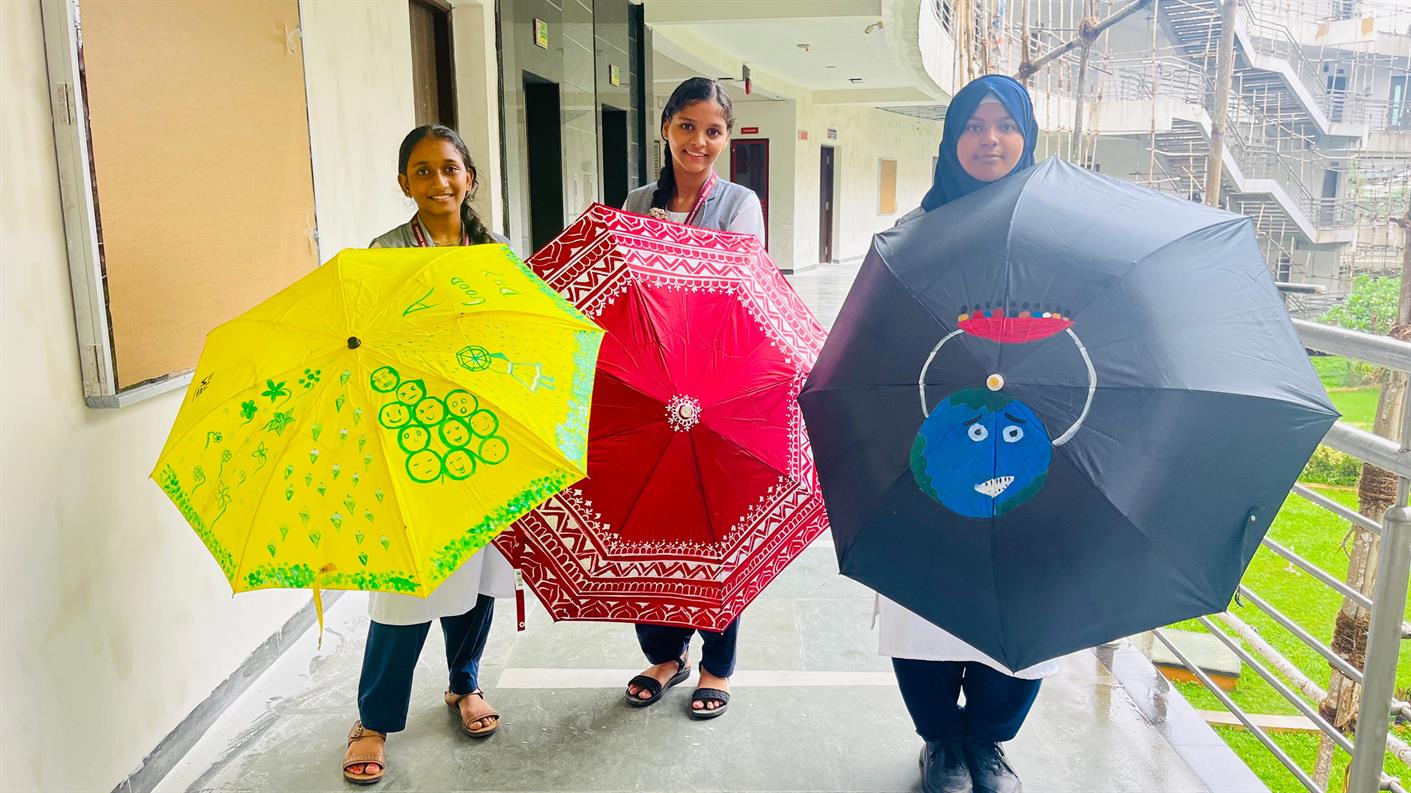 Umbrella Painting Competition On the Occasion Of Environment Day Celebration